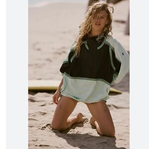 Free People Like The Wind Anorak In Cactus Green S NWT